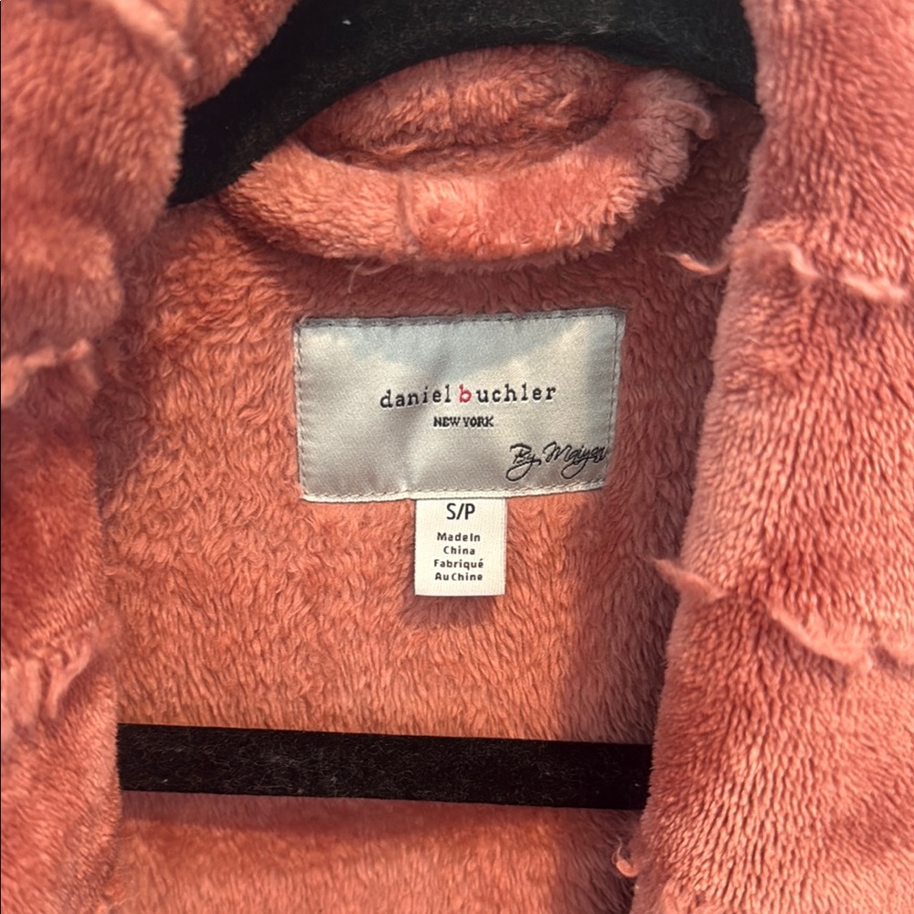 Plush Textured Women's Robe - Rust - Picture 2 of 2